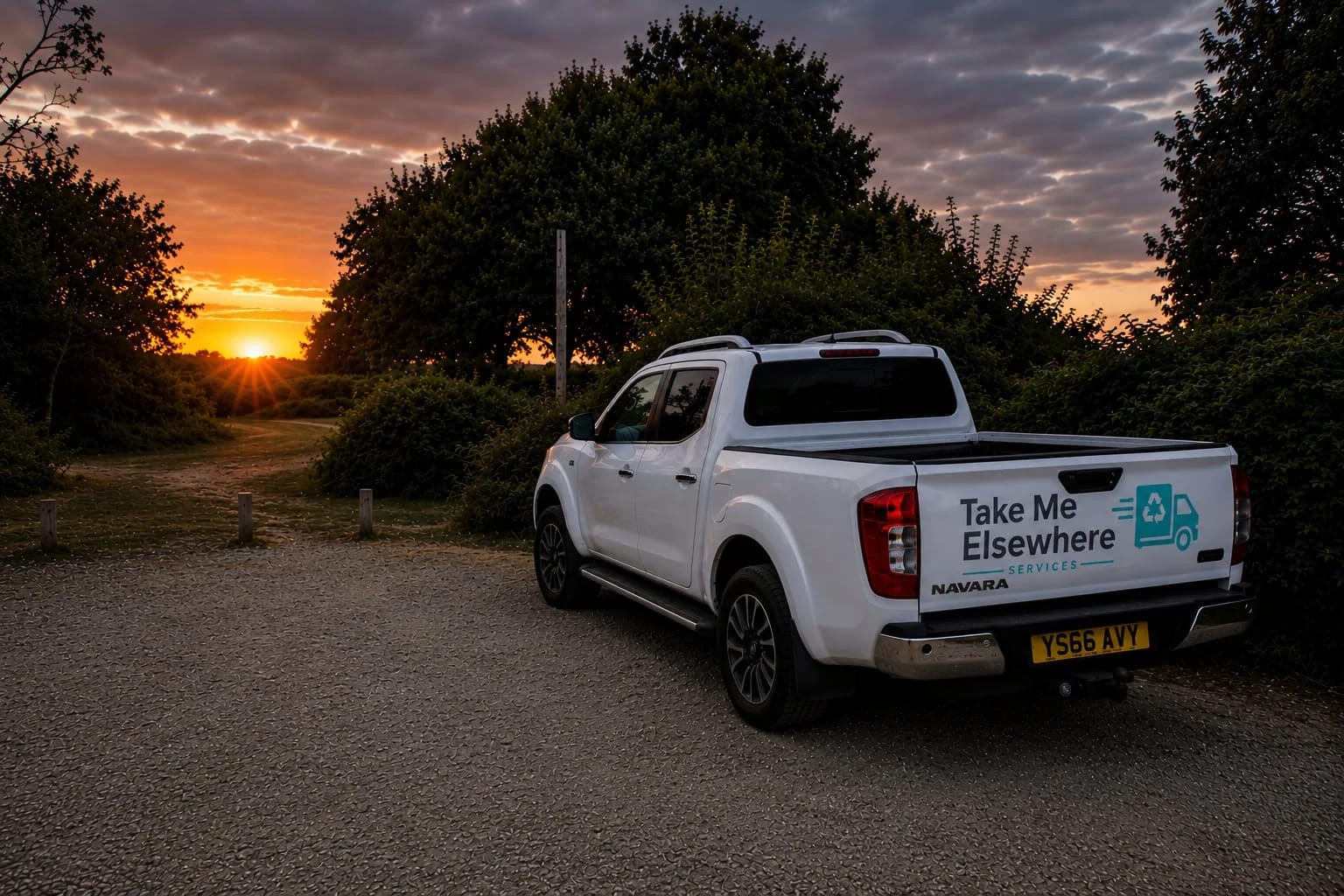 Take Me Elsewhere pickup on a remote job